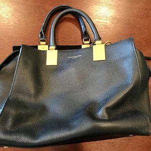 Kurt Geiger Black Leather Bag Tote  - Shoulder Strap Carry-on